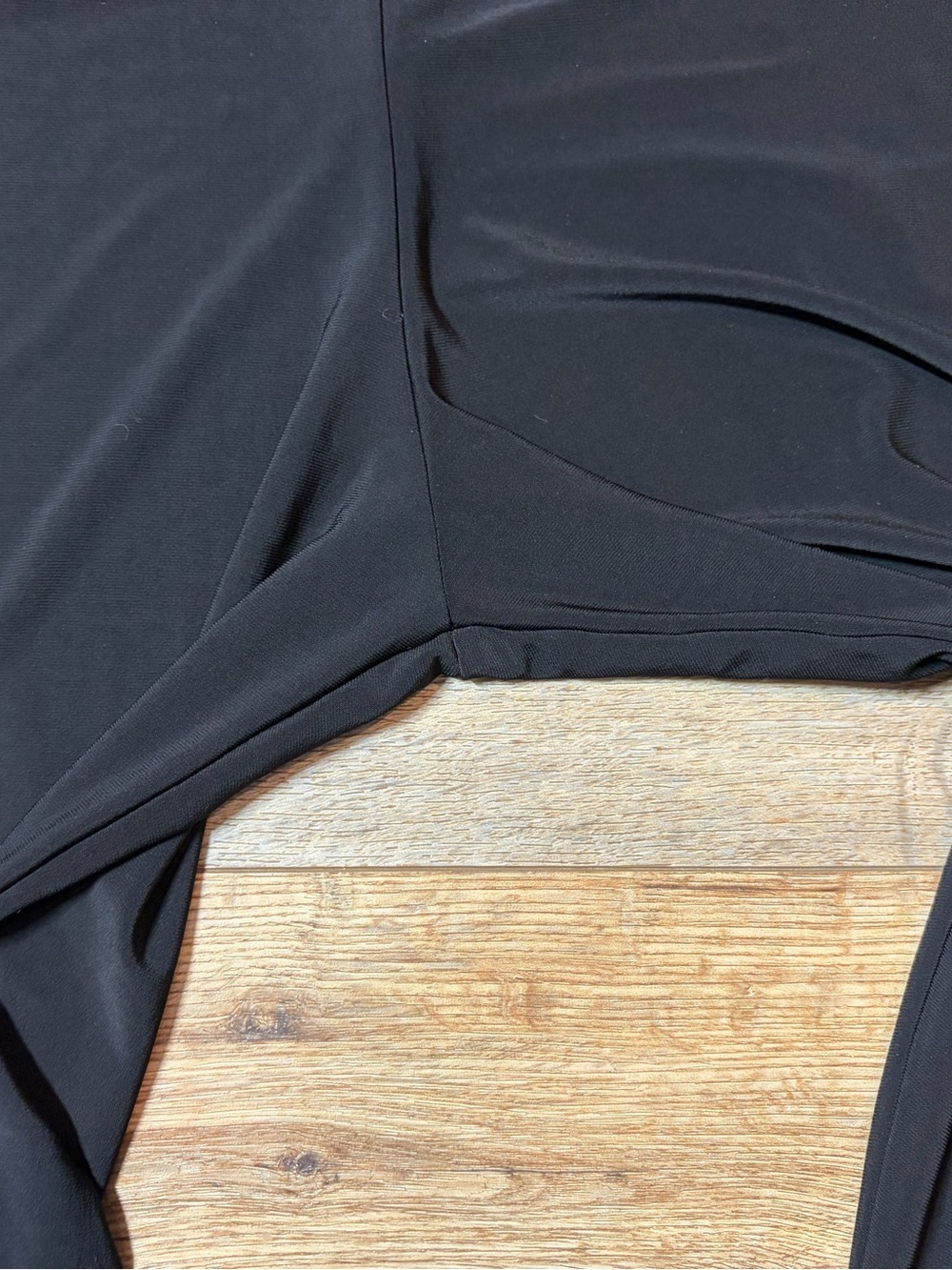 Sun Kim City-Chic quite luxury minimalist black ankle-button Lagenlook leggings - Picture 8 of 9